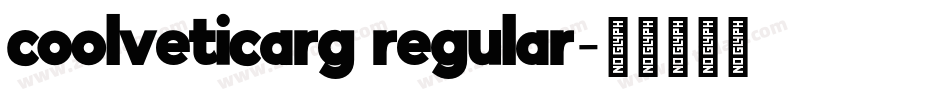 coolveticarg regular字体转换